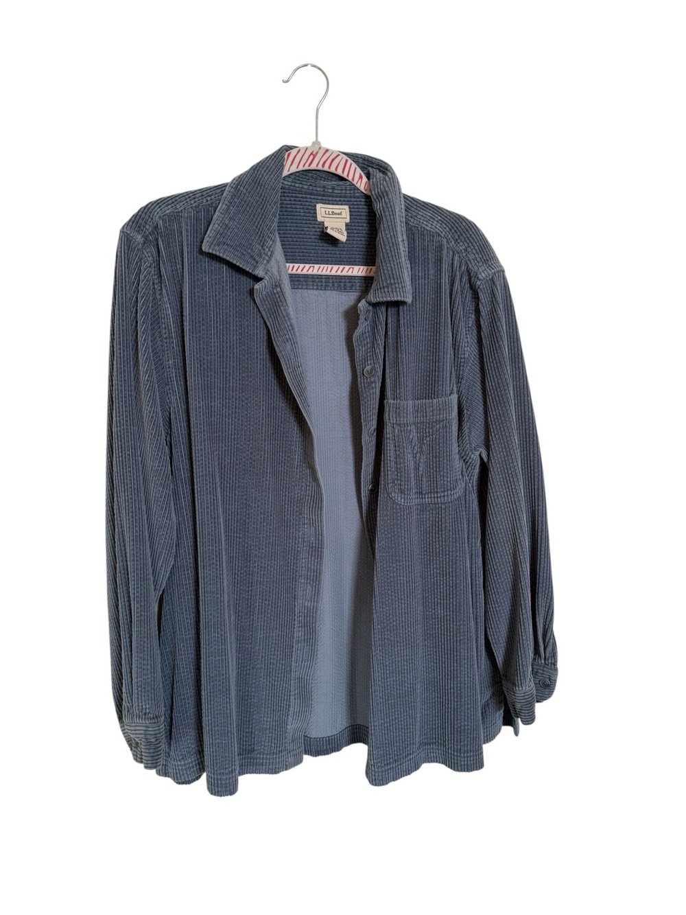 Vintage L.L. Bean Men's Blue Corduroy Shirt Jacket